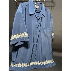 Vintage Aeropostale mens hawaiian shirts Size XL Blue